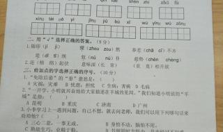 小学二年级下册语文和数学期末考试试卷(有点难度的最好)